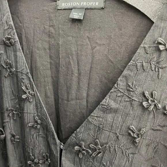 Boston Proper Mixed Media Boho Dress - Picture 4 of 5